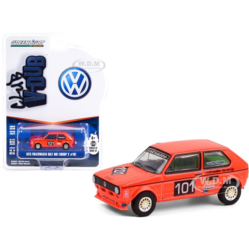 Greenlight - 1/64 Club Vee-Dub S12 1975 VW Golf Mk1 Group 2 #101