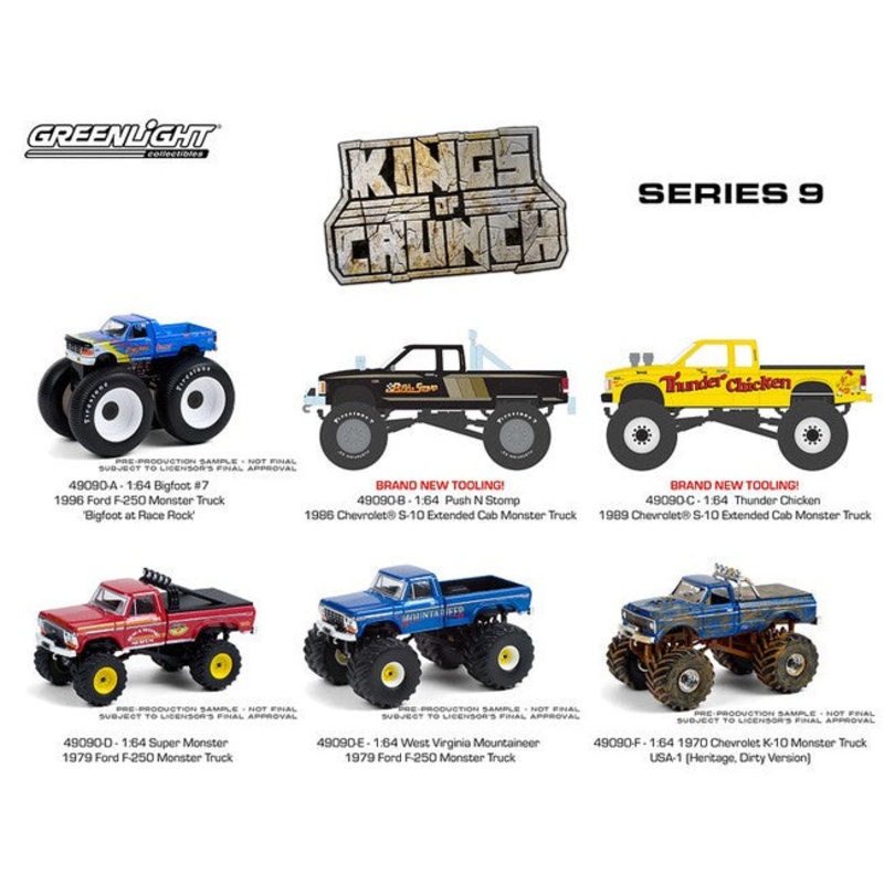 Greenlight - 1/64 Kings of Crunch Series 9 (Sold Individually)