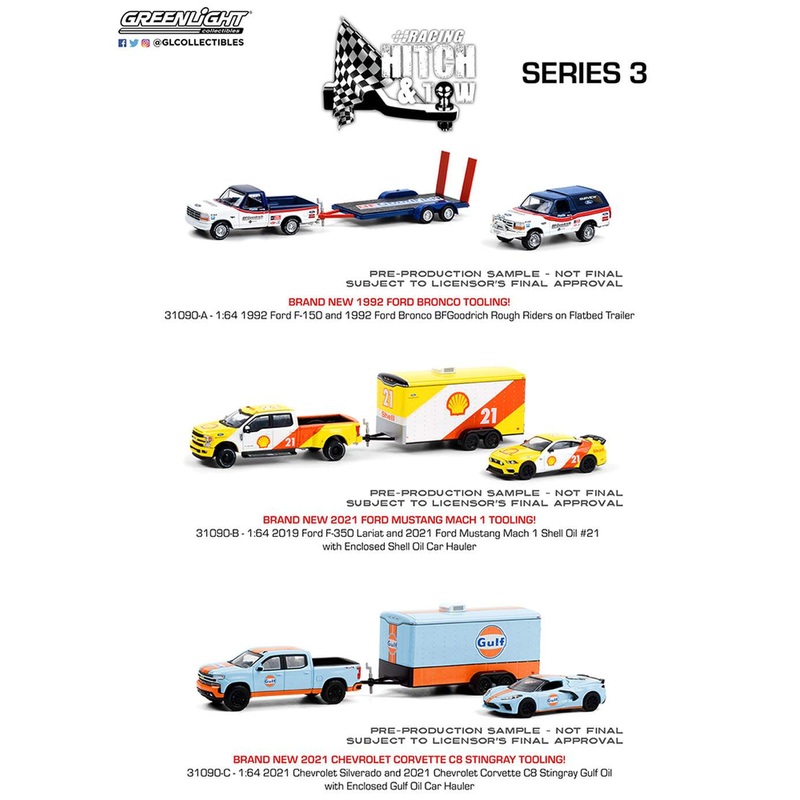 Greenlight - 1/64 Racing Hitch And Tow Series 3 (Sold Individually)