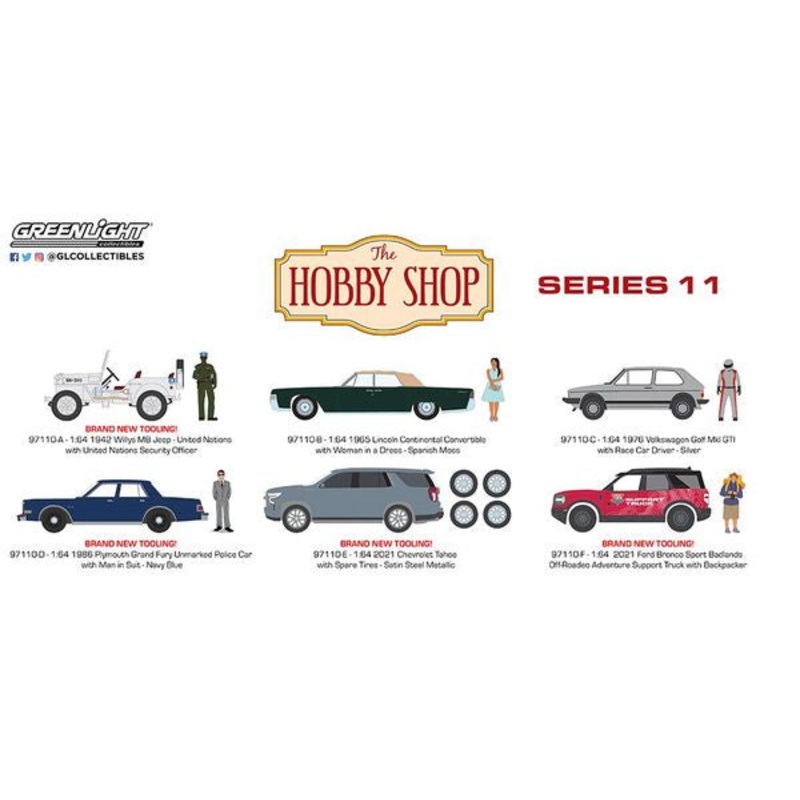 Greenlight - 1/64 The Hobby Shop Series 11 (Sold Individually)