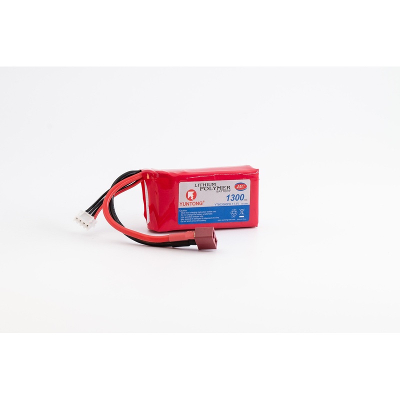 Yuntong - 11.1V Battery 1300mAh Lipo 45C (Deans)