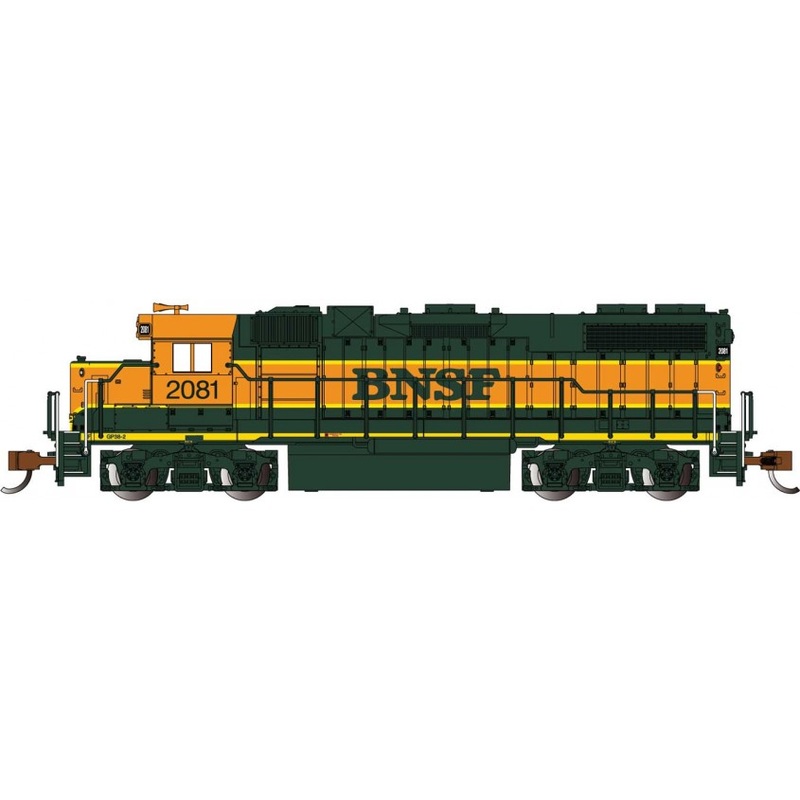 Bachmann 66851 N Scale EMD GP38-2 Diesel BNSF H1 2081 with DCC and Sound