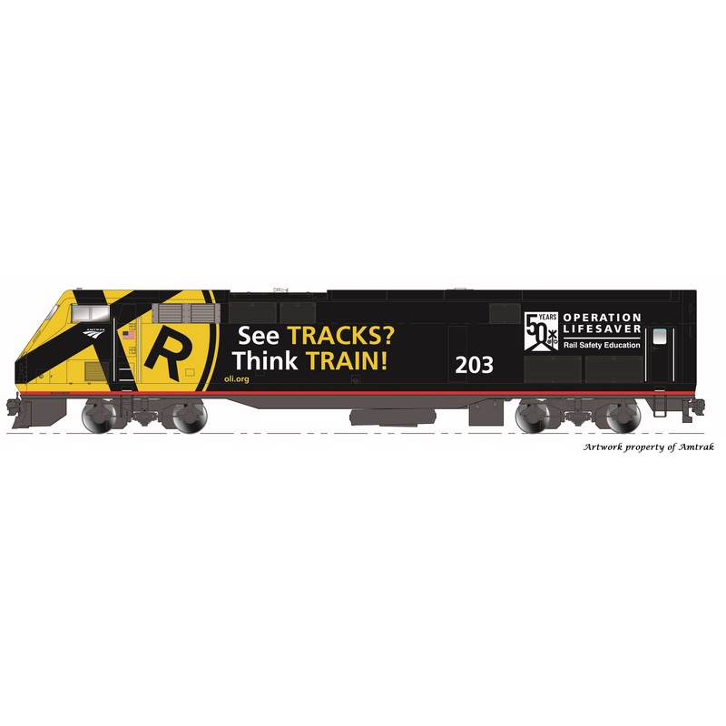 Kato 176-6039DCC N Scale GE P42 Genesis Amtrak Operation Lifesaver 203 with DCC