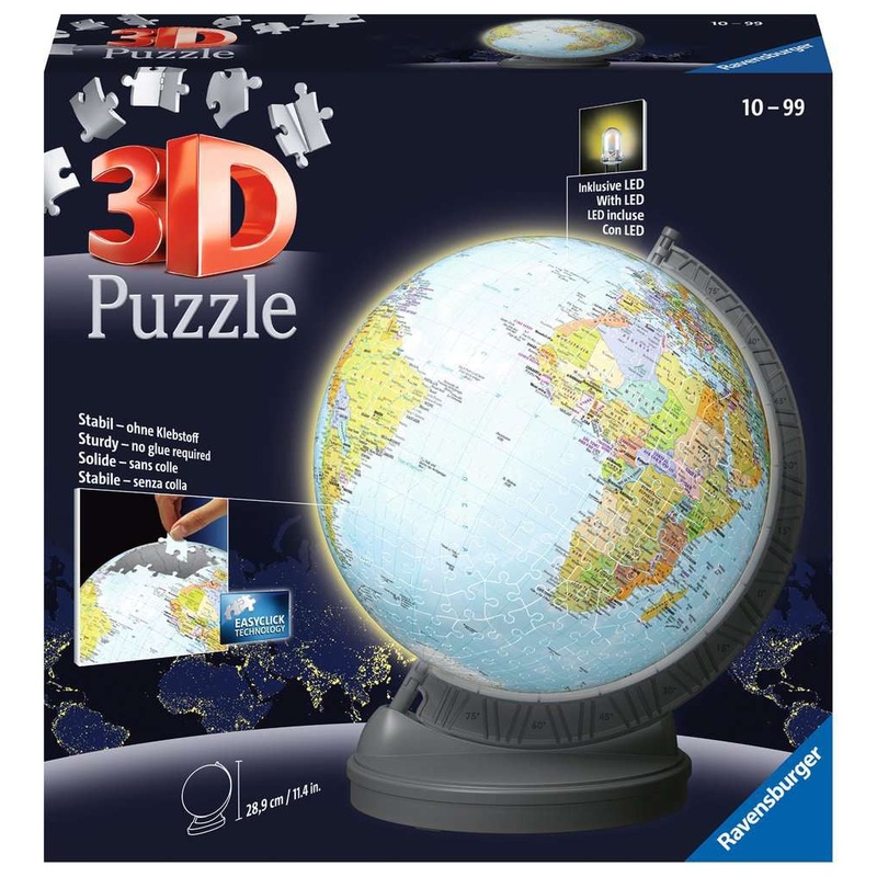 Ravensburger - Globe w/ Light (540pcs) (3D)