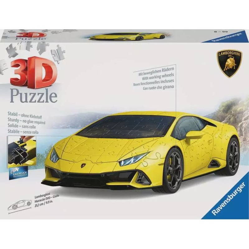 Ravensburger - Lamborghini Huracan Evo Giallo (108pcs) (3D)