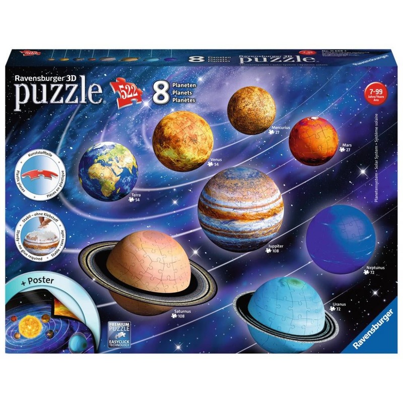 Ravensburger - Solar System (27/54/72/108pcs) (3D)