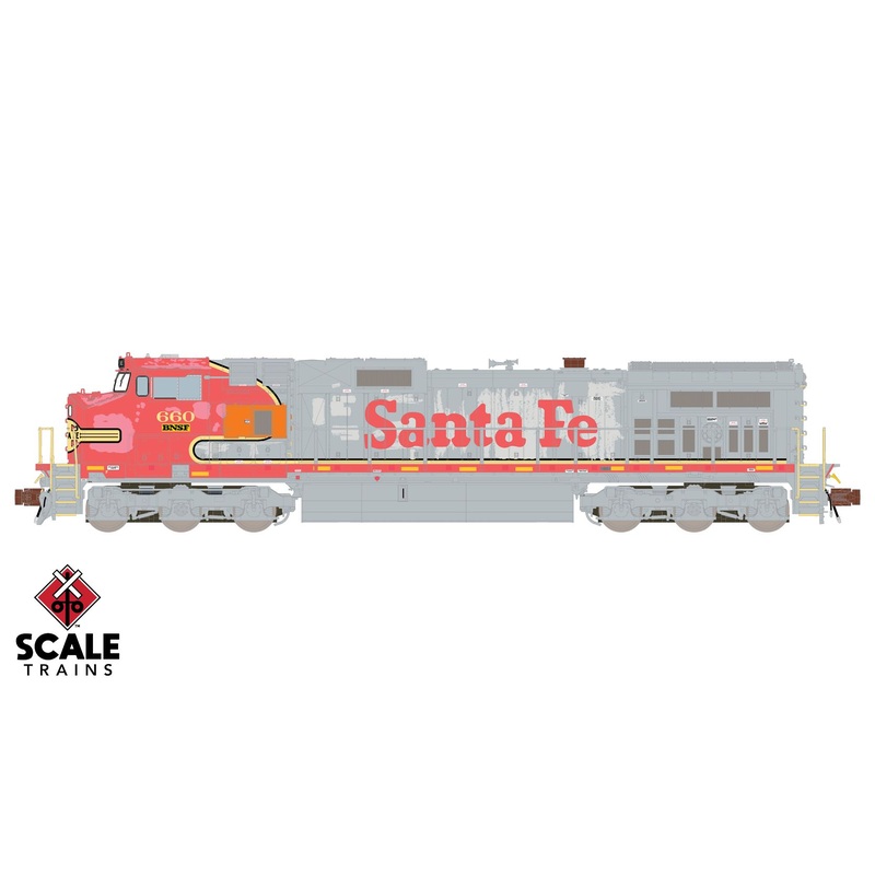 ScaleTrains 38519 Rivet N GE Dash 9-44CW Ex-Santa Fe BNSF 660 DCC and LokSound