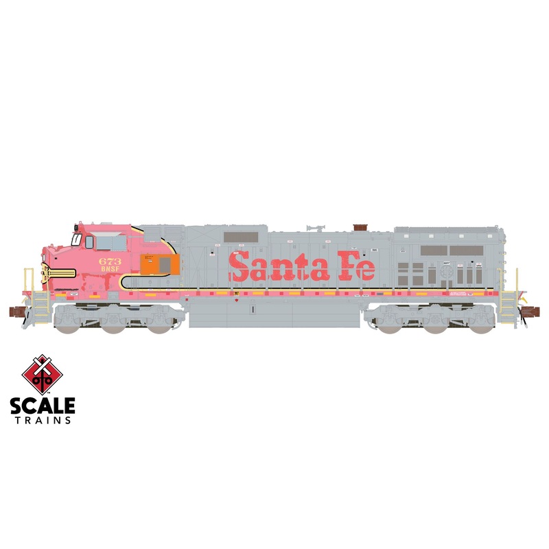ScaleTrains 38522 Rivet Counter N Scale GE Dash 9-44CW Ex-Santa Fe BNSF 673