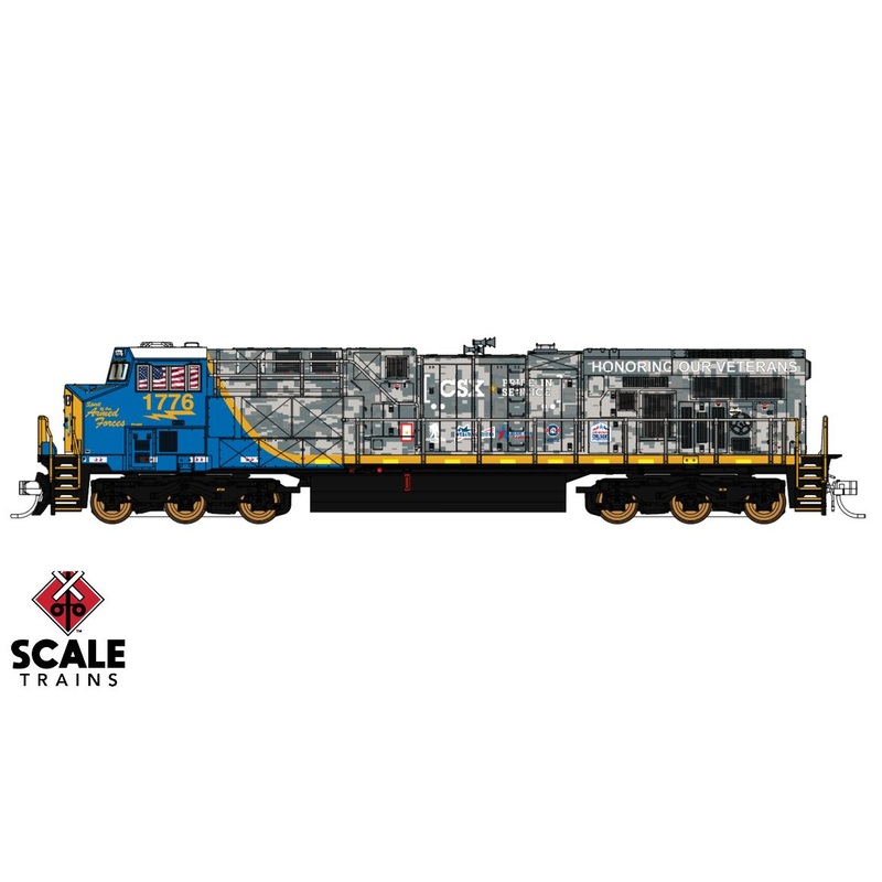 Fox Valley Models 10015 N Scale ES44AH "Armed Forces" CSX 1776