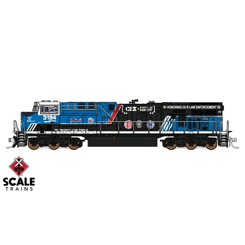 Fox Valley Models 10017 N Scale ES44AH "Law Enforcement" CSX 3194