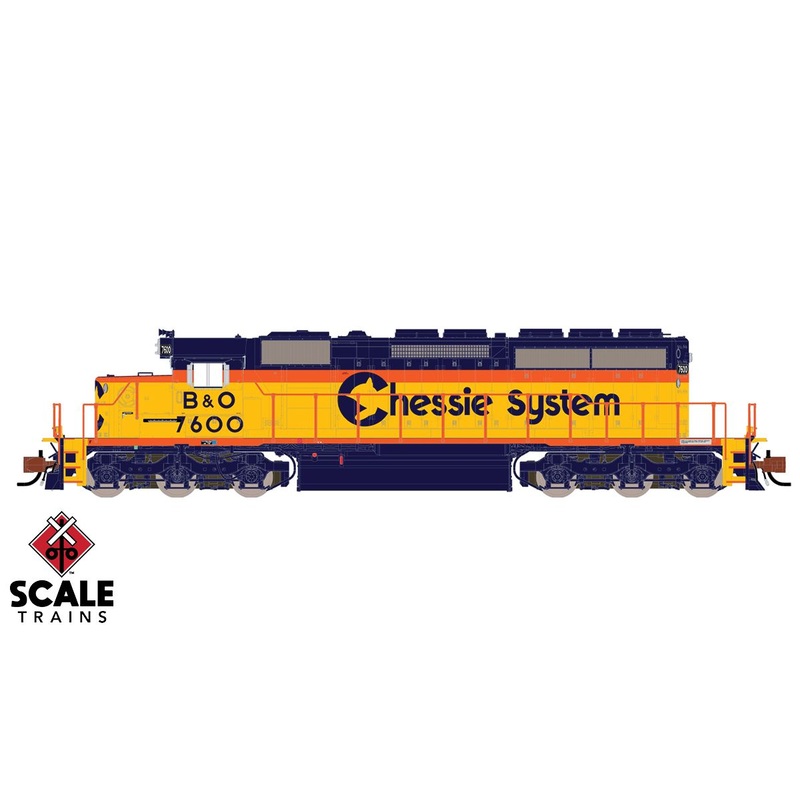 ScaleTrains 33806 Rivet N Scale EMD SD40-2 Chessie System B&O 7617
