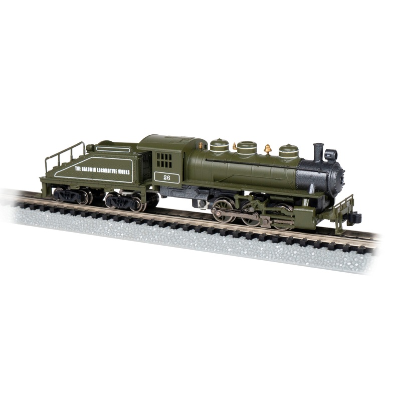 Bachmann 50554 N Scale 0-6-0 Steam Locomotive Baldwin Locomotive Works 26