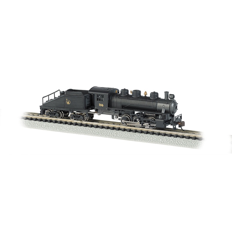 Bachmann 50565 N Scale 0-6-0 Steam Locomotive Jersey Central CNJ 106