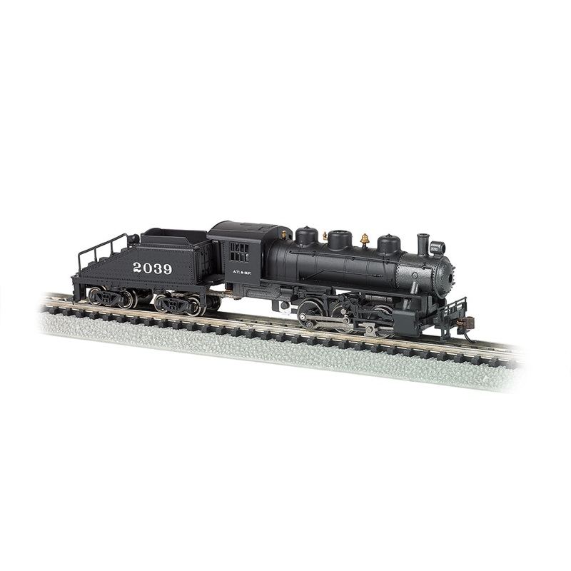 Bachmann 50566 N Scale 0-6-0 Steam Locomotive Santa Fe ATSF 2039