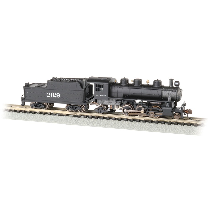 Bachmann 51555 N Scale 2-6-2 Prairie Steam Locomotive Santa Fe ATSF