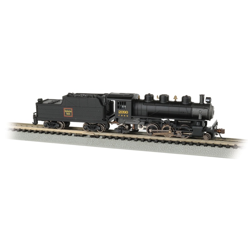 Bachmann 51556 N Scale 2-6-2 Prairie Steam Locomotive Burlington CB&Q 2090