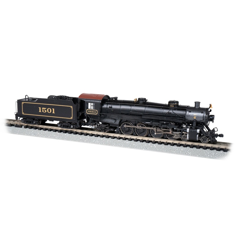 Bachmann 53456 N Scale 4-8-2 Steam Loco Frisco SLSF 1501 DCC & Sound