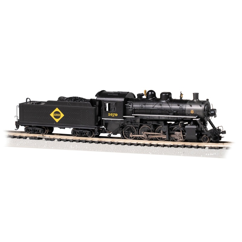 Bachmann 54152 N Scale 2-8-0 Consolidation Steam Locomotive Erie 1679