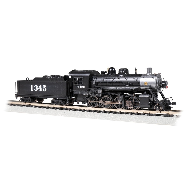 Bachmann 54153 N Scale 2-8-0 Consolidation Steam Locomotive Frisco SLSF 1345