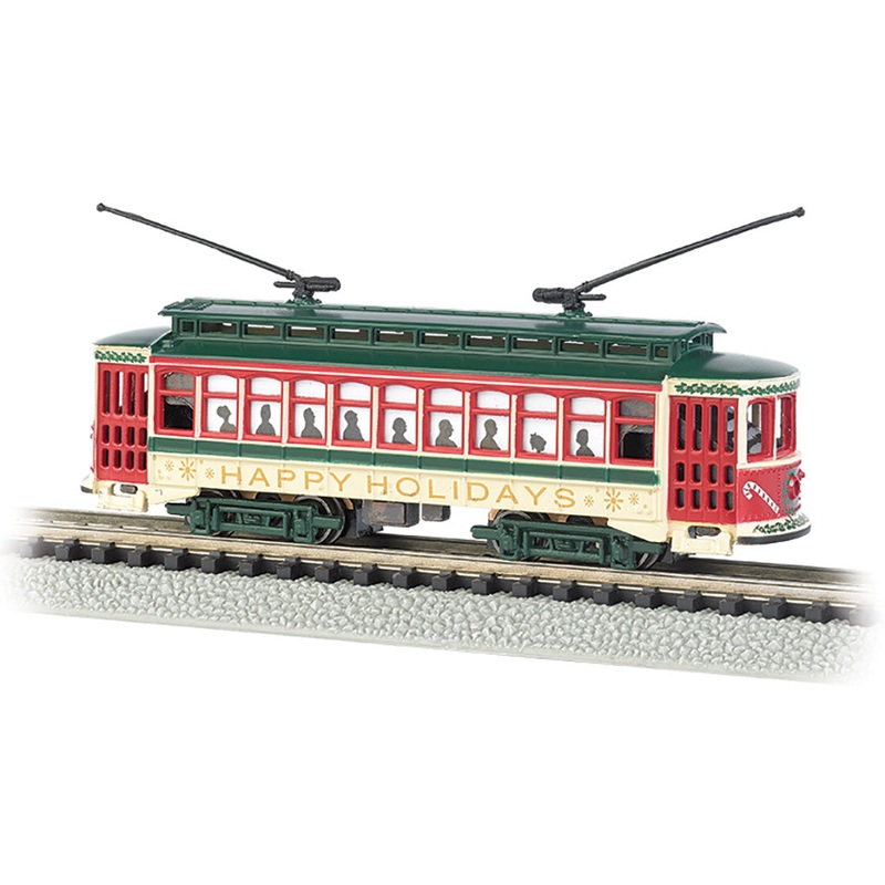 Bachmann 61085 N Scale Brill Trolly - Christmas