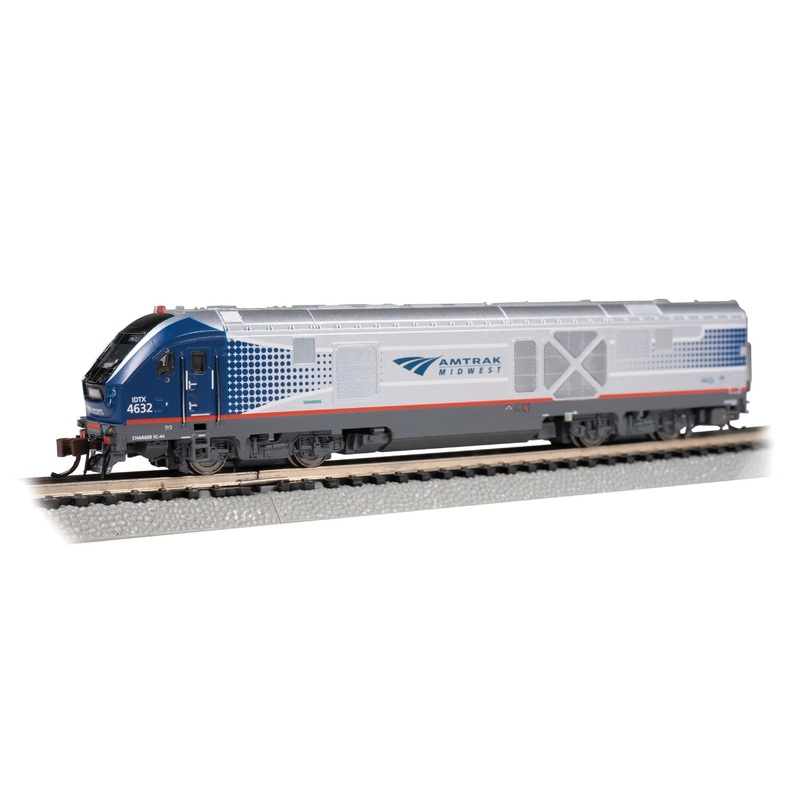 Bachmann 67952 N Scale Siemens SC-44 Charger Amtrak Midwest 4632 with DCC WOWSound
