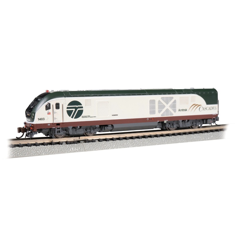 Bachmann 67954 N Scale Siemens SC-44 Charger Amtrak Cascades WSDOT 1403 with DCC WOWSound