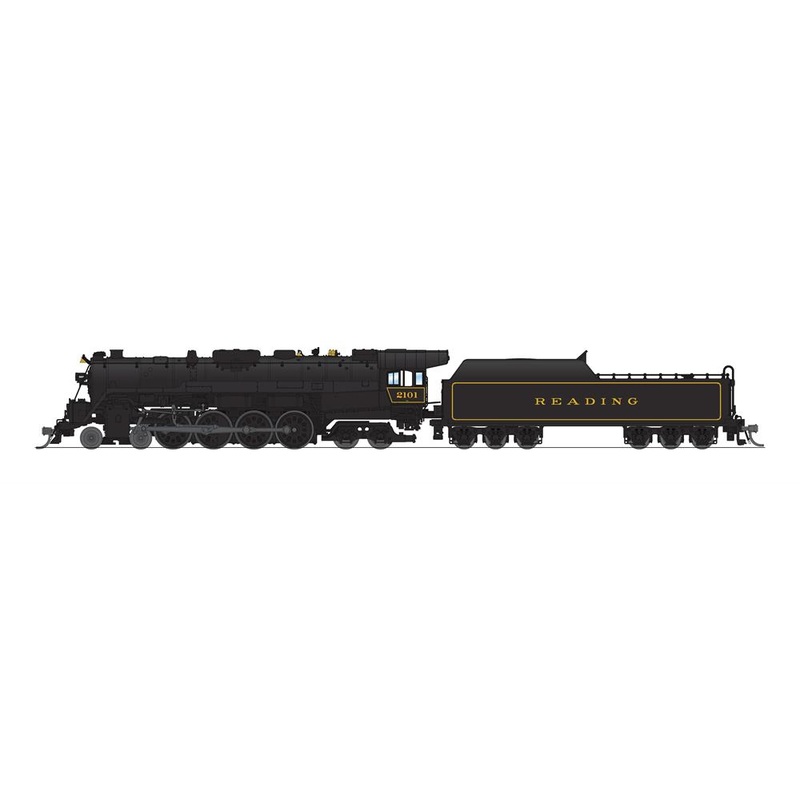 BLI 7400 N Scale 4-8-4 T1 Steam Locomotive Reading "In Service" RDG 2101 with Paragon4 DCC