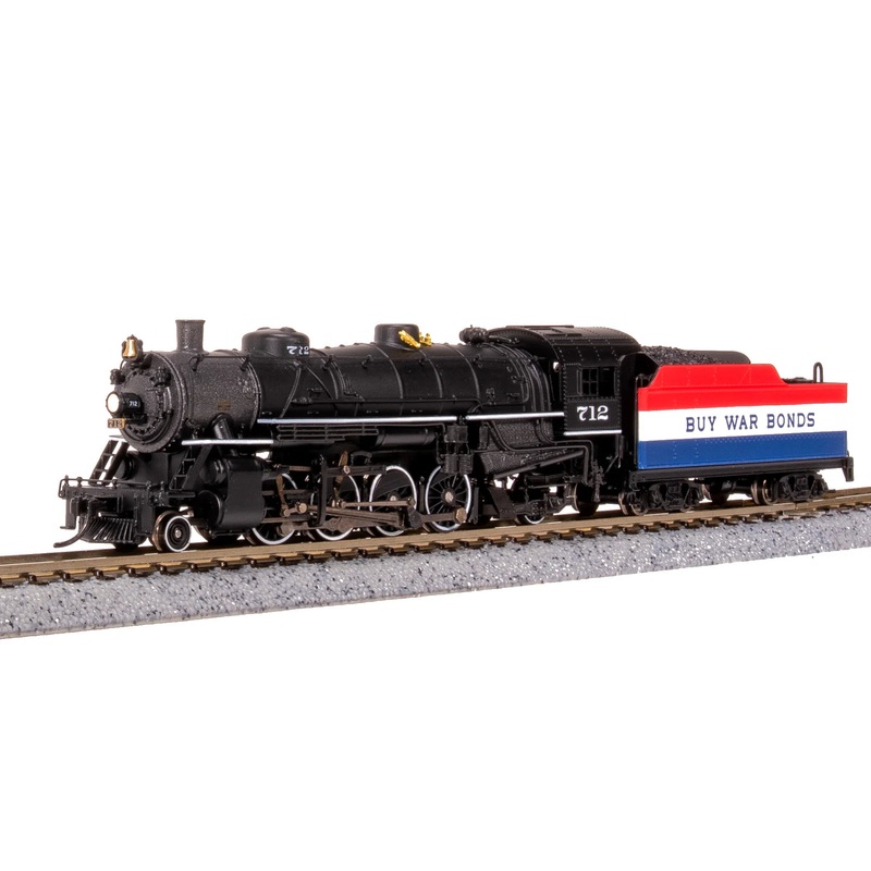 BLI 7865 N Scale USRA 2-8-2 Mikado Steam Locomotive Buy War Bonds 712 Paragon4 DCC