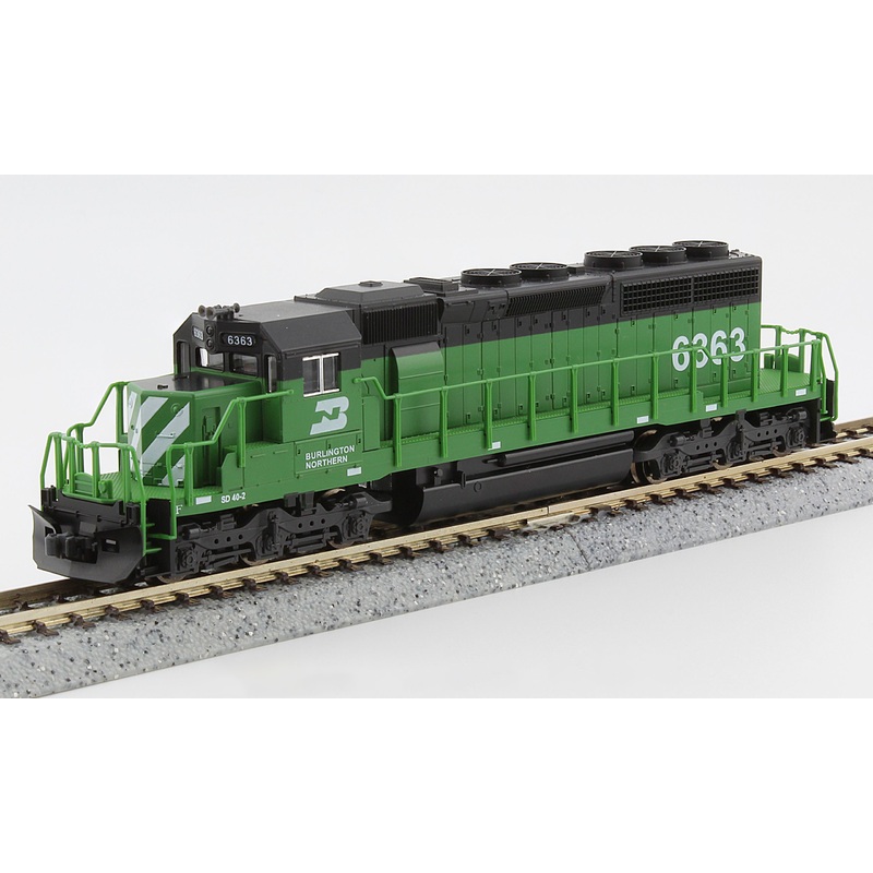 Kato N Scale 176-4823 EMD SD40-2 (Early) Burlington Northern BN 6361 with DCC & Sound