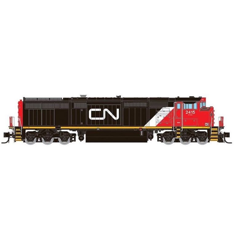 Rapido Trains 540539 N Scale GE Dash 8-40CM Canadian National "Noodle" CN 2415 with DCC Sound