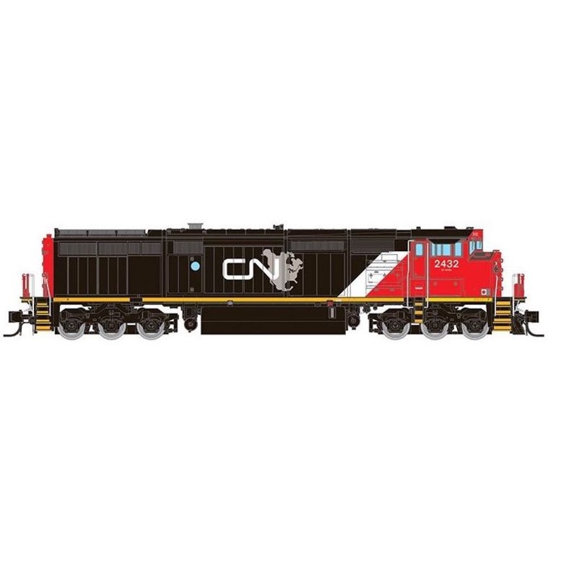 Rapido Trains 540541 N Scale GE Dash 8-40CM Canadian National North American CN 2432 with DCC Sound