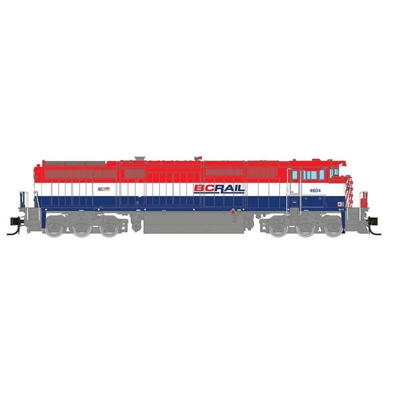 Rapido Trains 540546 N Scale GE Dash 8-40CM BC Rail 4607 with DCC and Sound