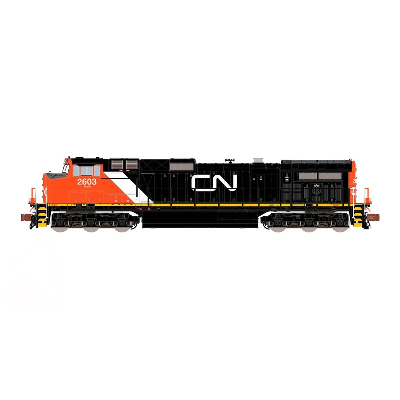 ScaleTrains Rivet 38685 N Scale GE DASH 9 Diesel Canadian National CN 2603 DCC & Sound