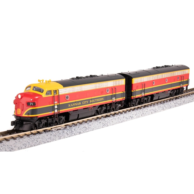BLI 6864 N Scale EMD F7A-B Diesel Set Kansas City Southern KCS 71A/B Paragon4 DCC