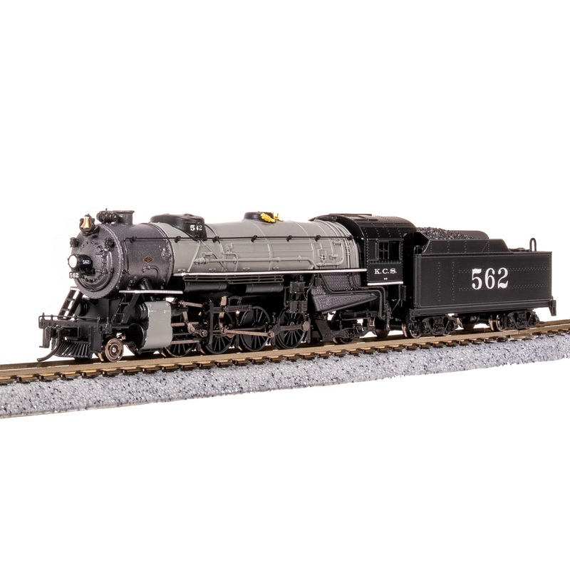 BLI 7834 N Scale USRA 2-8-2 Mikado Steam Locomotive Kansas City Southern KCS 562 Paragon4 DCC