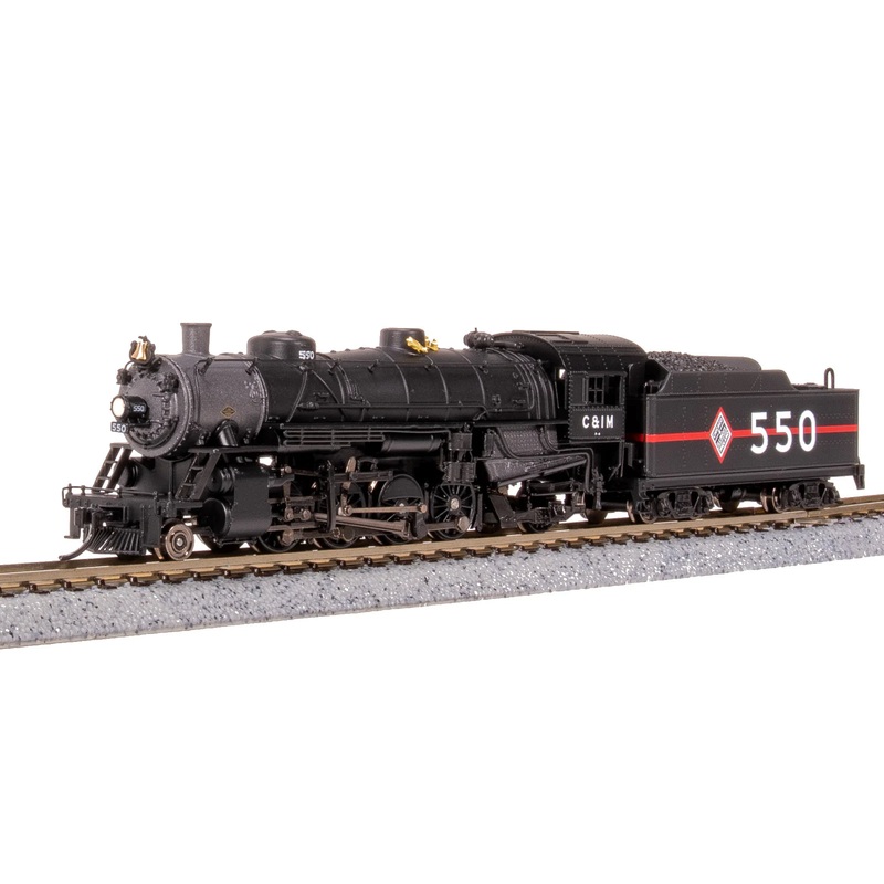 BLI 7853 N Scale USRA 2-8-2 Mikado Steam Locomotive Chicago & Illinois Midland C&IM 551 Paragon4 DCC