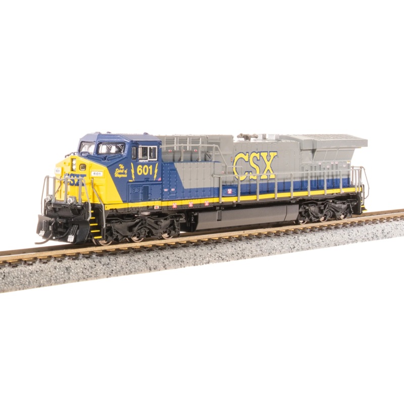 BLI 8592 N Scale GE AC6000 Diesel CSX 601 Stealth (YN2 Paint Scheme)