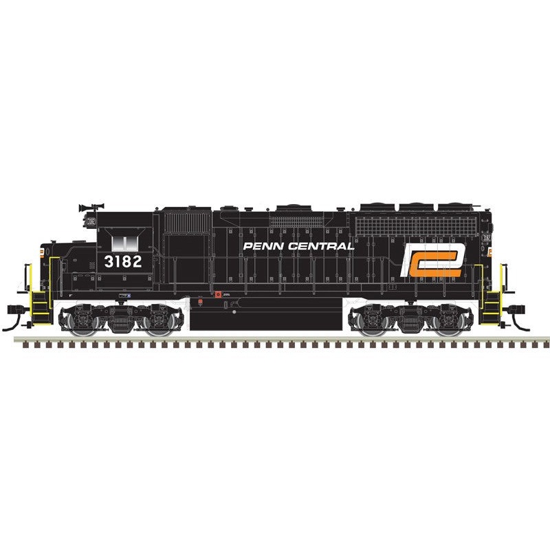Atlas 40005290 N Scale EMD GP40 Penn Central "Orange P" PC 3182 DCC & Sound