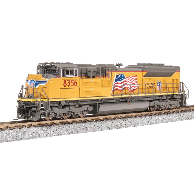 BLI 8428 N Scale EMD SD70ACe Diesel Union Pacific UP 8409 Paragon4 (Large US Flag Scheme)