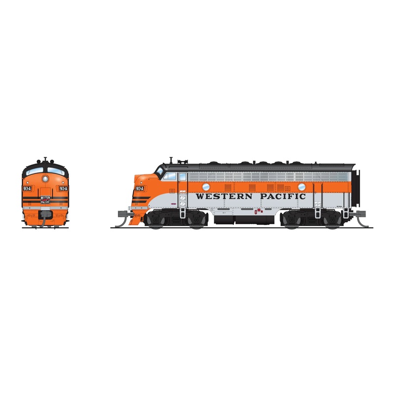 BLI 9253 N Scale EMD Diesel F7A Western Pacific WP 917-D Paragon4 (Sound/DC/DCC)
