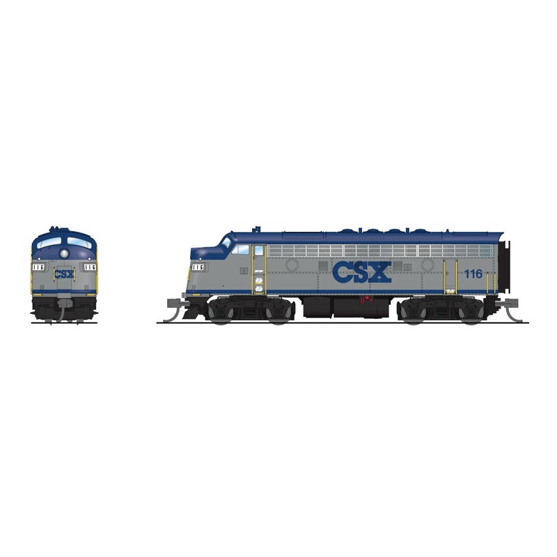 BLI 9264 N Scale EMD Diesel F7A CSX 116 Paragon4 (Sound/DC/DCC)