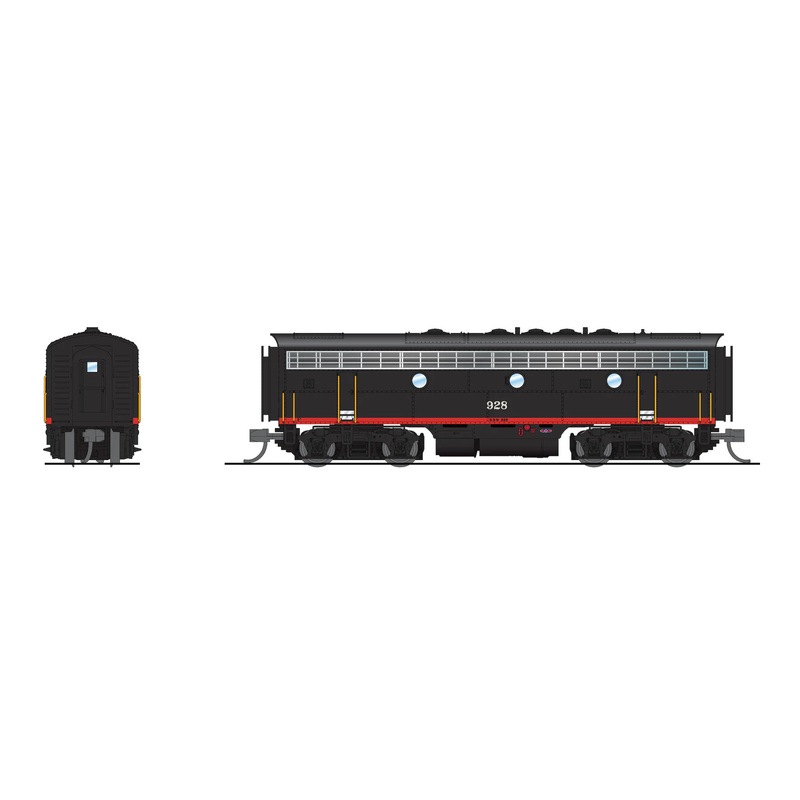 BLI 9284 N Scale EMD Diesel F7B Cotton Belt SSW 928 Stealth (DCC Ready)
