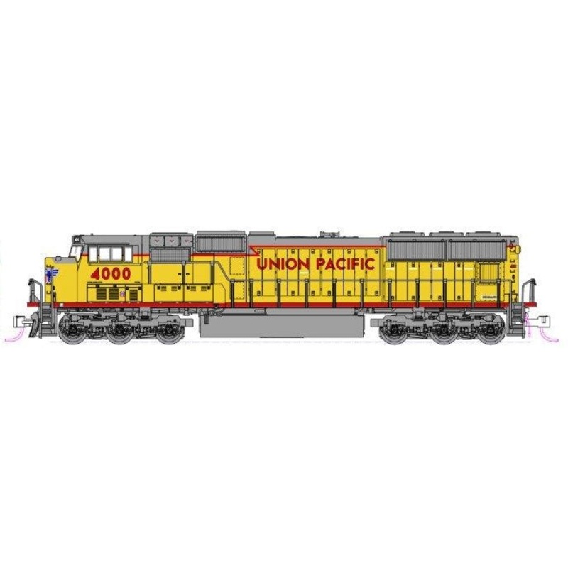 Kato 176-7607DCC N Scale EMD SD70M Union Pacific UP 4000 with DCC