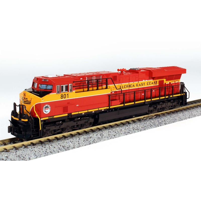 KATO 176-8946LS N Scale GE ES44AC GEVO Diesel Florida East Coast FEC 801 with DCC & Sound