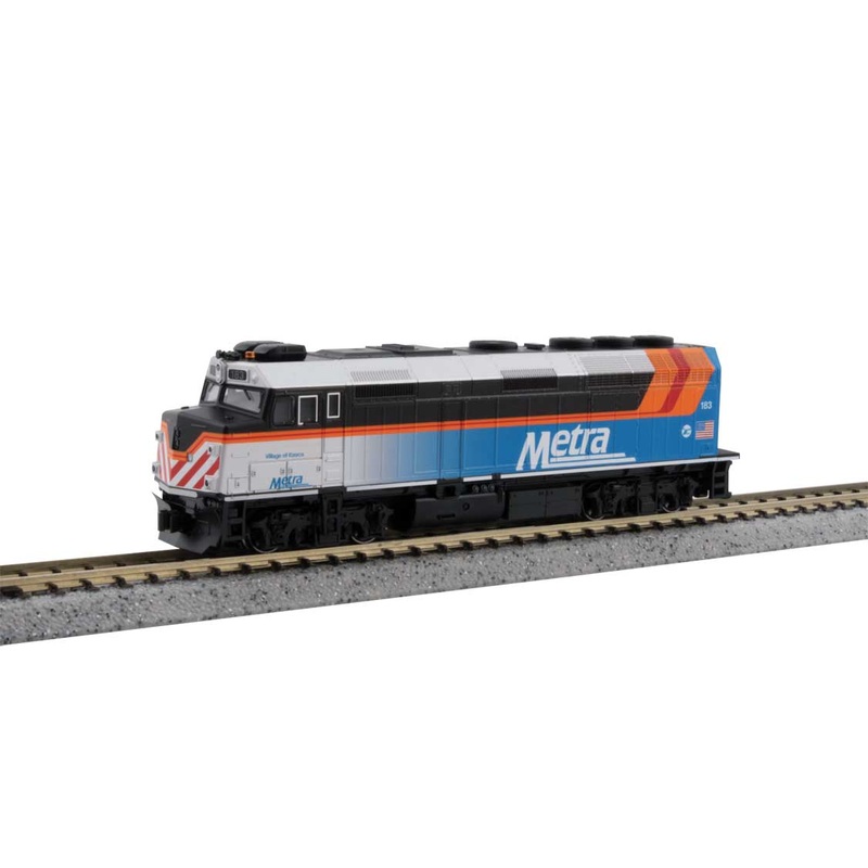 Kato 176-9108 N Scale EMD F40PH Diesel Metra "Village of Itasca" 183 - DC
