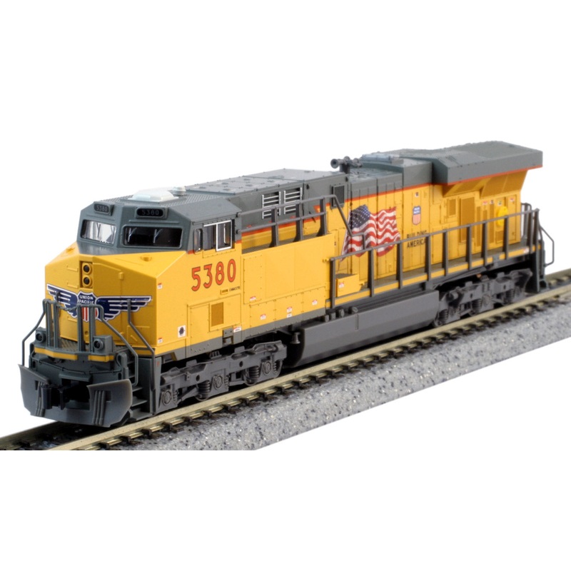 KATO 176-8932 N Scale GE ES44AC GEVO Diesel Locomotive Union Pacific Flag UP 5380
