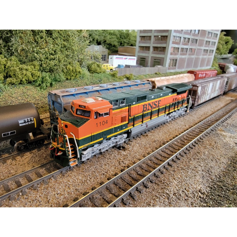 Kato N Scale GE C44-9W Dash-9 "Heritage I" BNSF 1104 - Detailed Custom Painted