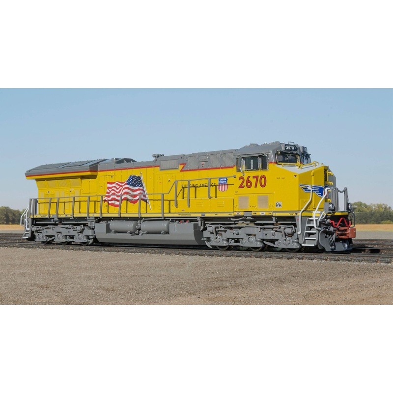 ScaleTrains Rivet 33664 N Scale GE ET44 Tier 4 Diesel "Building America" UP 2670 DCC & Sound