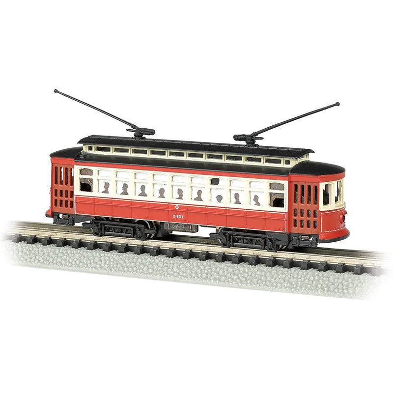 Bachmann 61091 N Scale Brill Trolly - Chicago