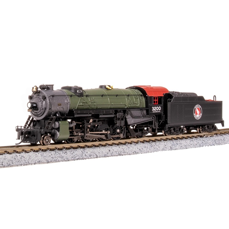 BLI 7833 N Scale USRA 2-8-2 Mikado Steam Locomotive Great Northern GN 3201 Paragon4 DCC